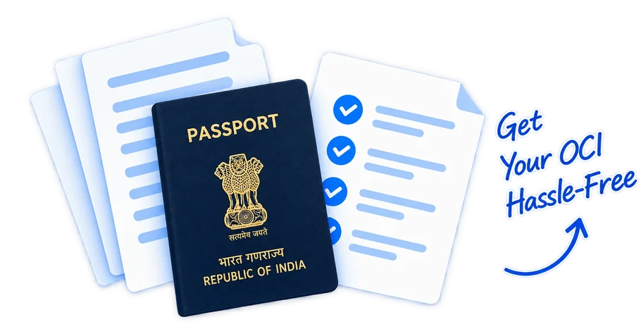 OCI passport and application documents