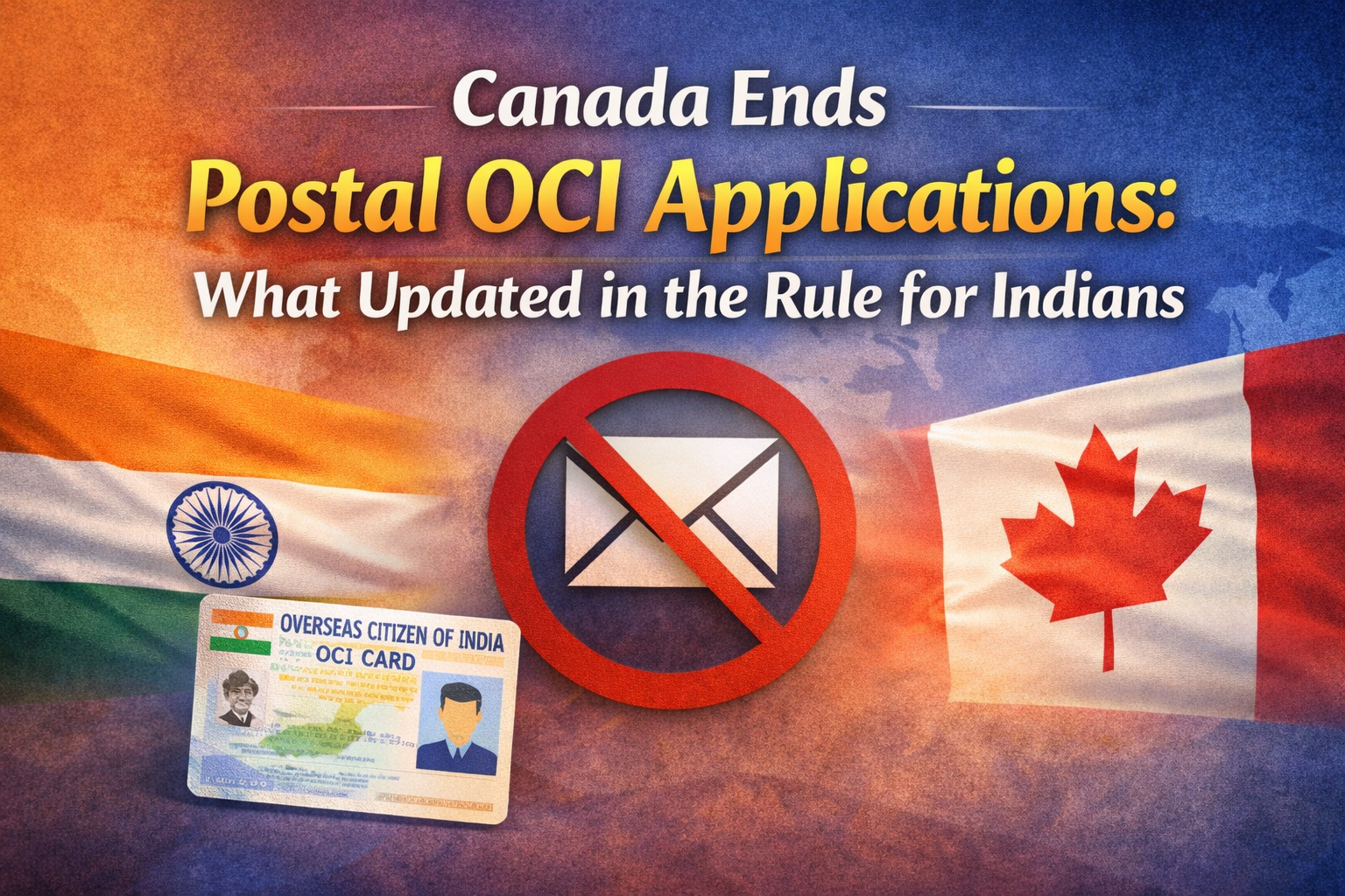 Canada ends postal OCI applications- What updated in the rule for Indians.