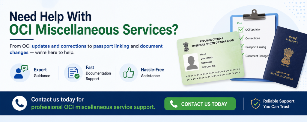 OCI miscellaneous services