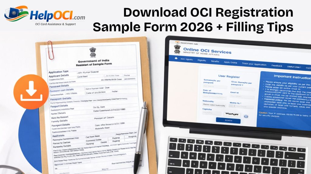 OCI Registration Sample Form 2026