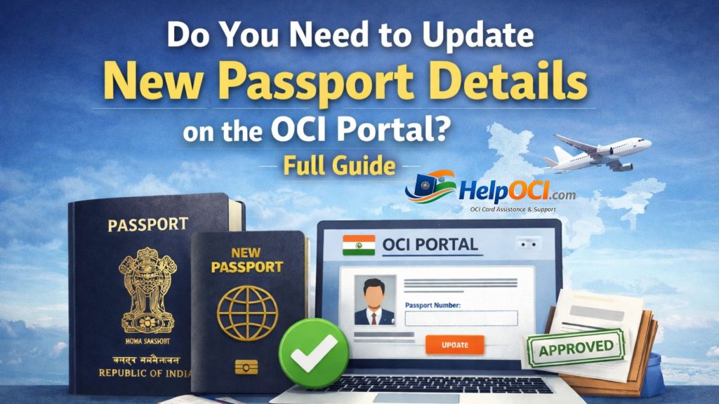 Update Passport on OCI Portal