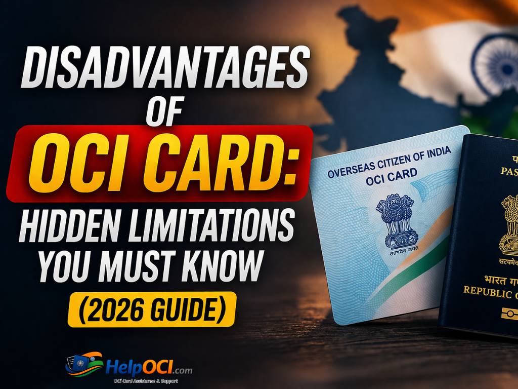 Disadvantages of OCI Card