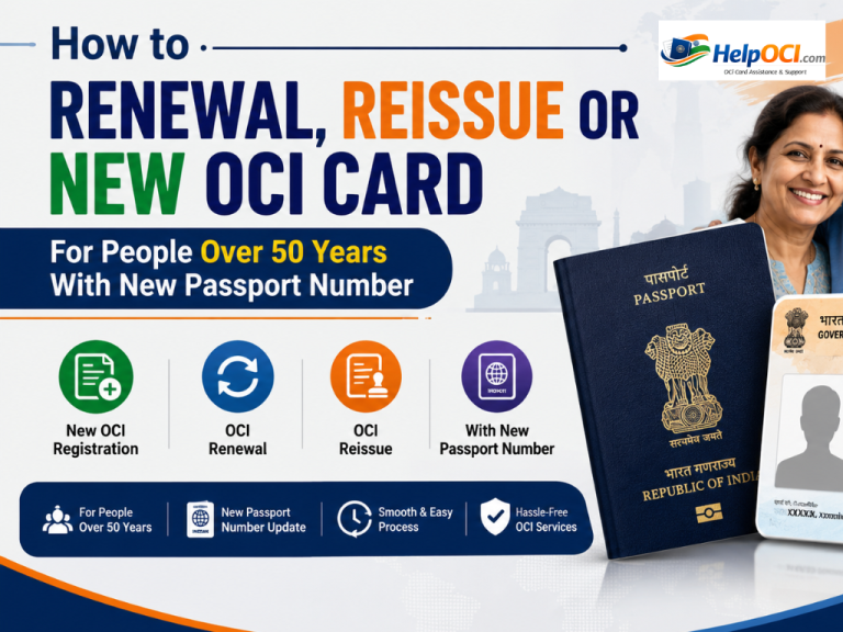OCI Card Renewal After 50 Years