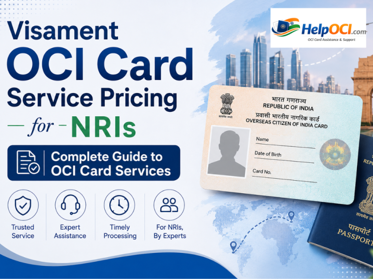 Visament OCI Card Service Pricing for NRIs: Full Fee Structure