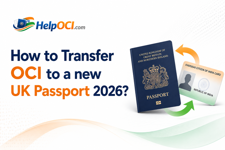 How to Transfer OCI to a new UK passport 2026?