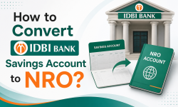 How to Convert IDBI bank savings account to NRO?