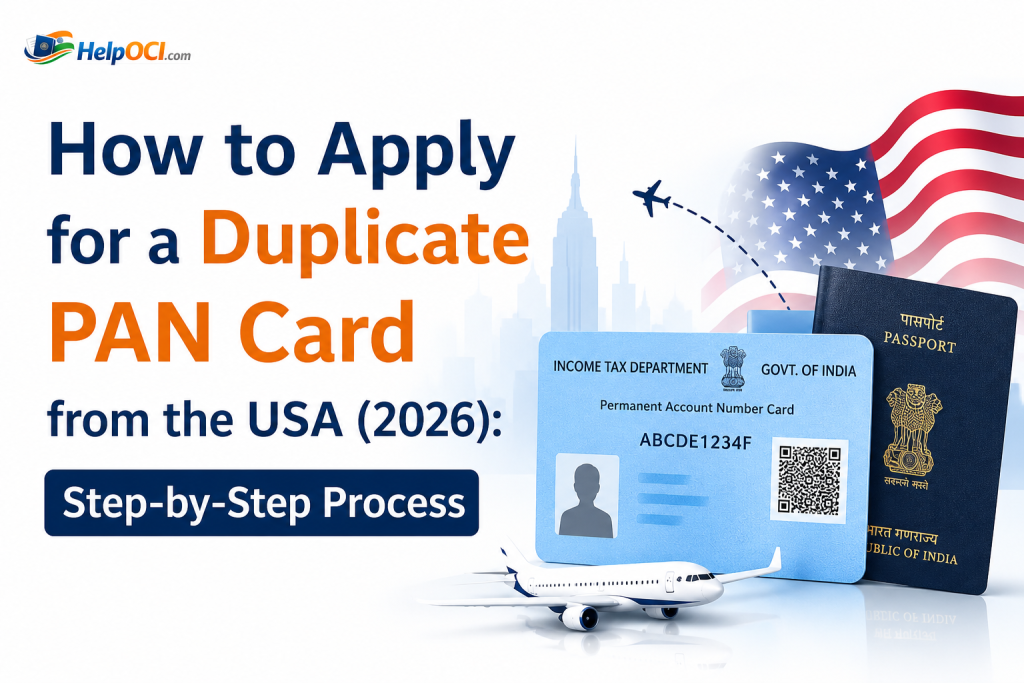 How to Apply for a Duplicate PAN Card from the USA (2026): Step-by-Step