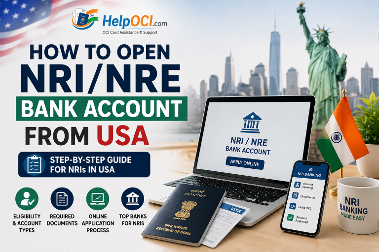 Learn How to Open an NRI/NRE bank account from USA