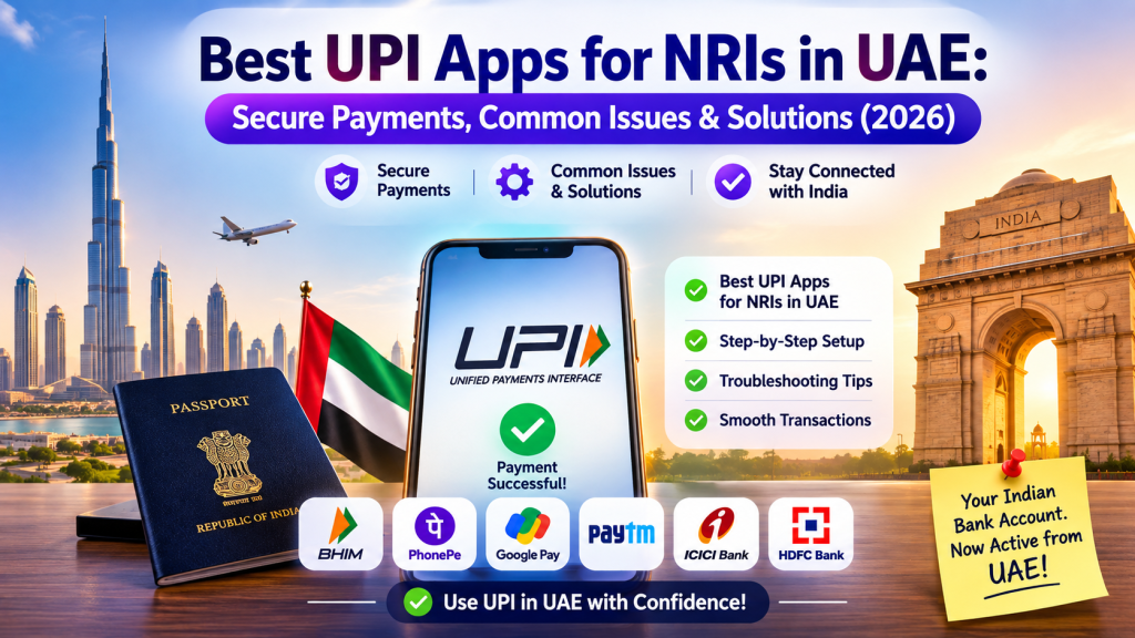 Best UPI Apps for NRIs in UAE: Secure Payments, Common Issues & Solutions (2026)