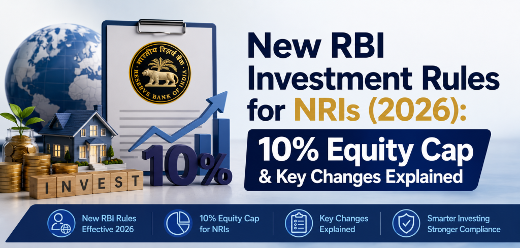 New RBI Investment Rules for NRIs (2026): 10% Equity Cap & Key Changes Explained
