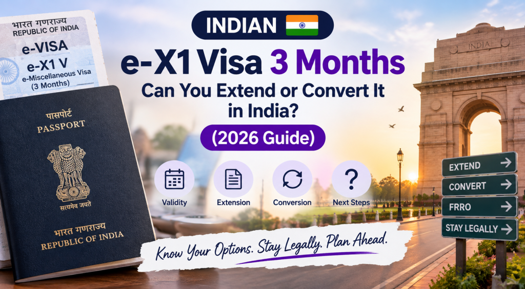 Indian e-X1 Visa 3 Months