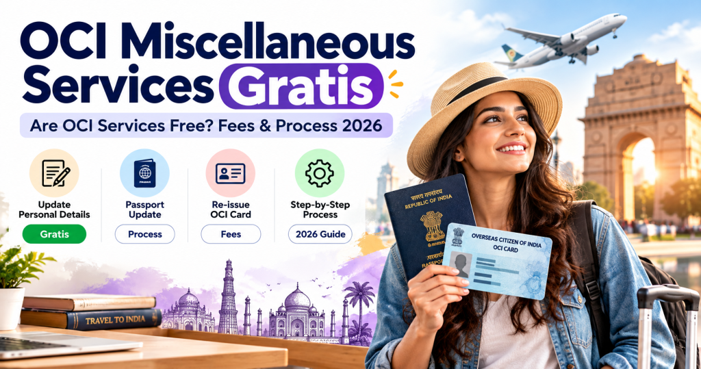 OCI Miscellaneous Services Gratis: Are OCI Services Free? Fees & Process 2026