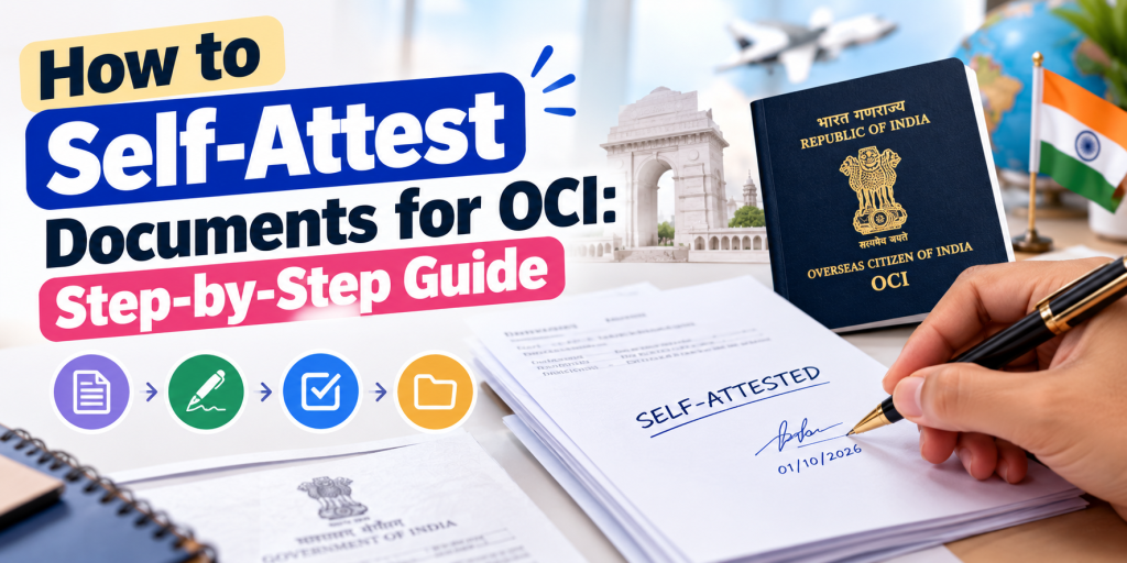 how to self-attest documents for OCI